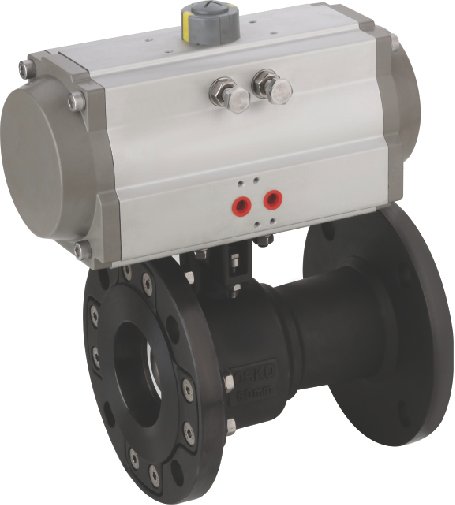 1-Piece IC Flanged End Ball Valves With ISO Mounting Pad